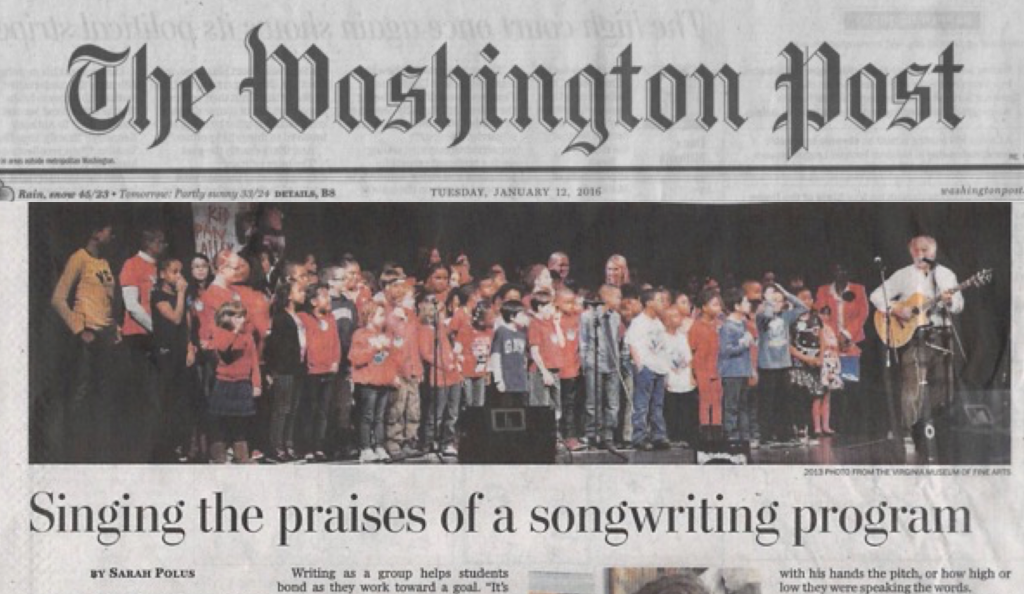 The Washington Post - Singing The Praises of a songwriting Program